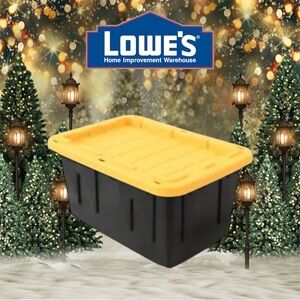 Lowe’s Project Source Teeny Commander Mini Tote with Yellow Lid (1 ct) New